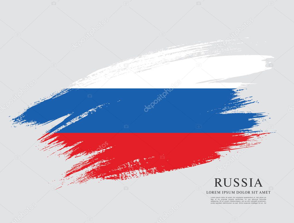 Russian flag  background