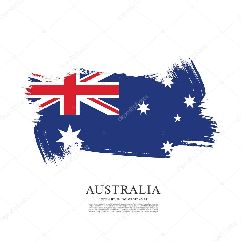 Flag of Australia background