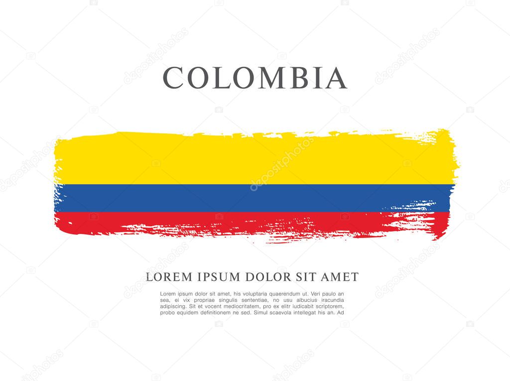 Flag of Colombia background