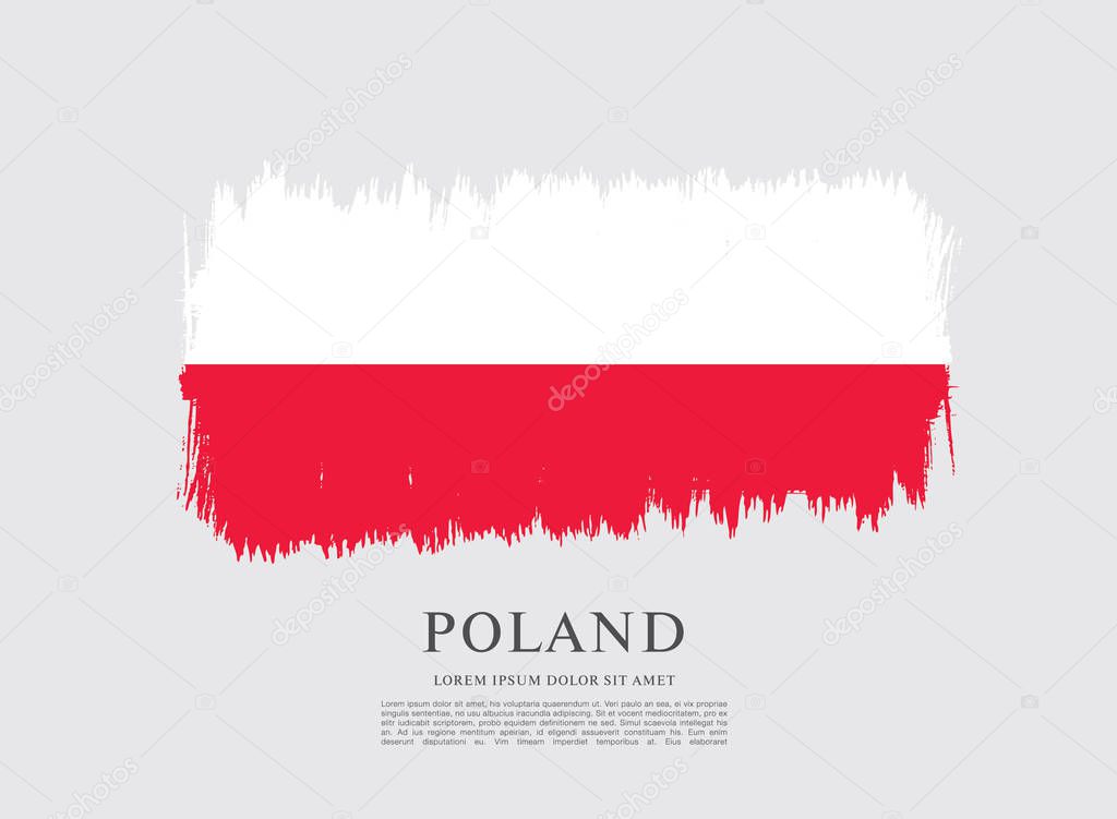 Flag of Poland  background