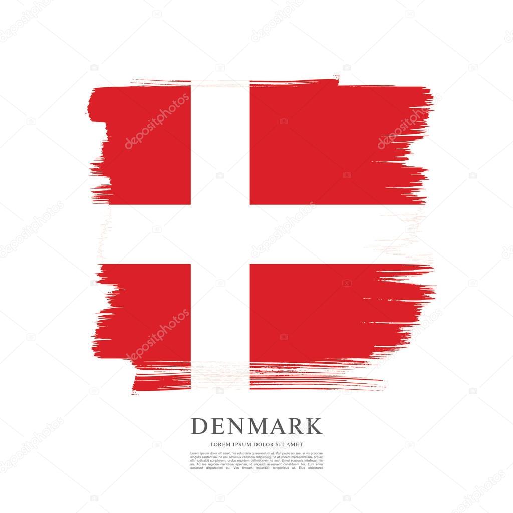 Flag of Denmark  background