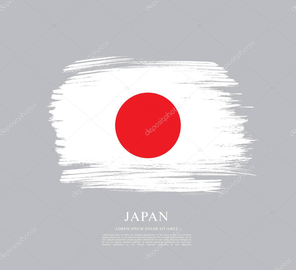 Flag of Japan  background