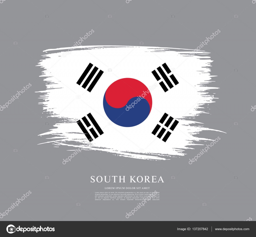 대한민국 국기 배경 — 스톡 벡터 © Igor_Vkv #137207842