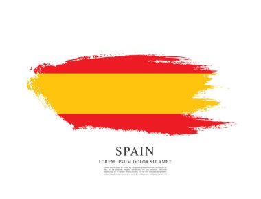 Spanish flag background clipart