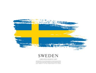 İsveç bayrağı arka plan