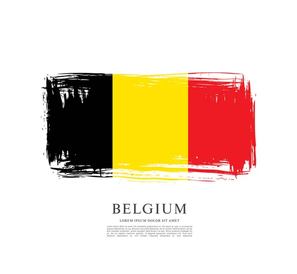 Drapeau de la Belgique fond — Image vectorielle