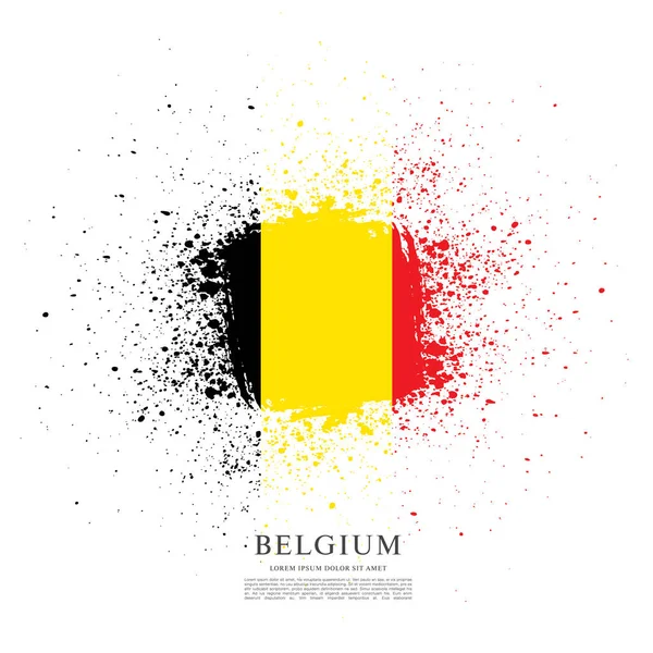 Bandera de Bélgica antecedentes — Vector de stock