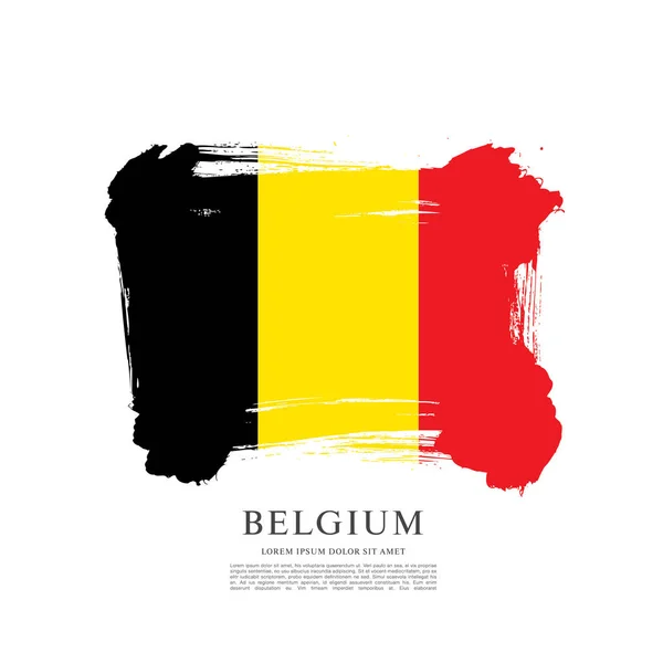 Vlag van België achtergrond — Stockvector