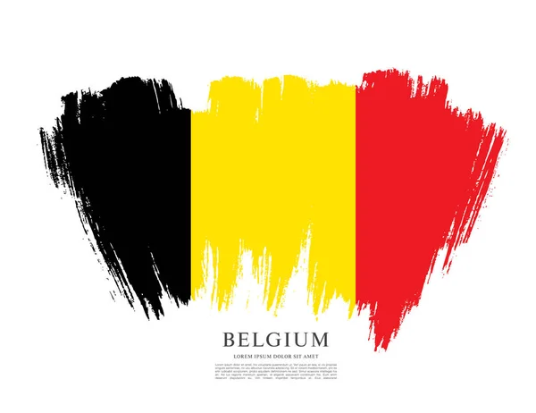 Bandera de Bélgica antecedentes — Vector de stock