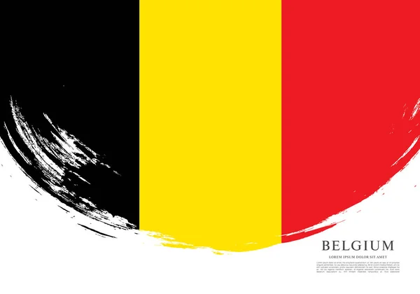 Tanda latar belakang Belgia - Stok Vektor