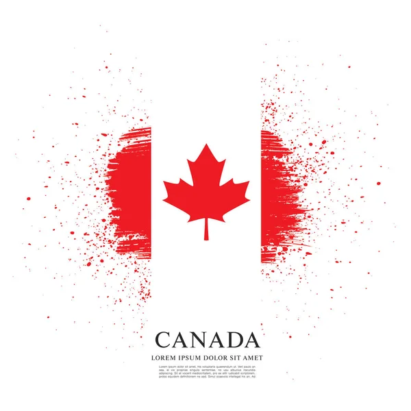 Pozadí kanadské vlajky — Stockový vektor