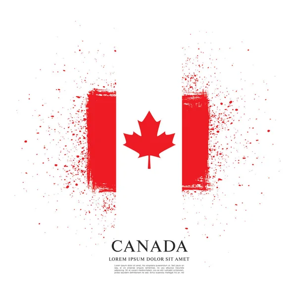 Canadian flag background — Stock Vector