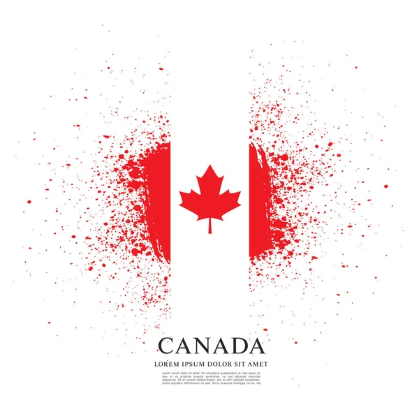 加拿大国旗背景 — 图库矢量图片