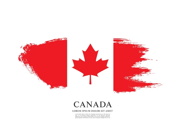 加拿大国旗背景 — 图库矢量图片