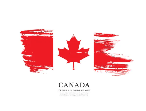Tło bandery kanadyjskiej — Wektor stockowy