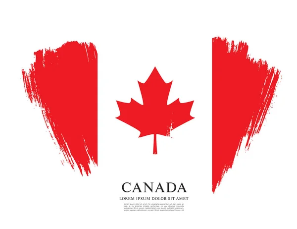 Canadian flag background — Stock Vector