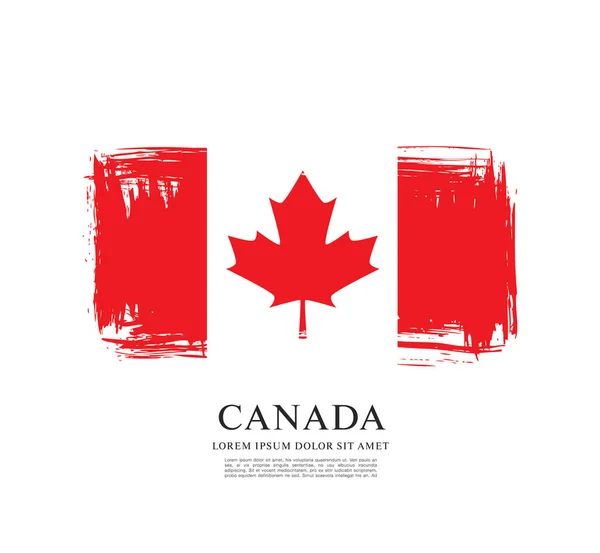 Fondo de bandera canadiense — Vector de stock