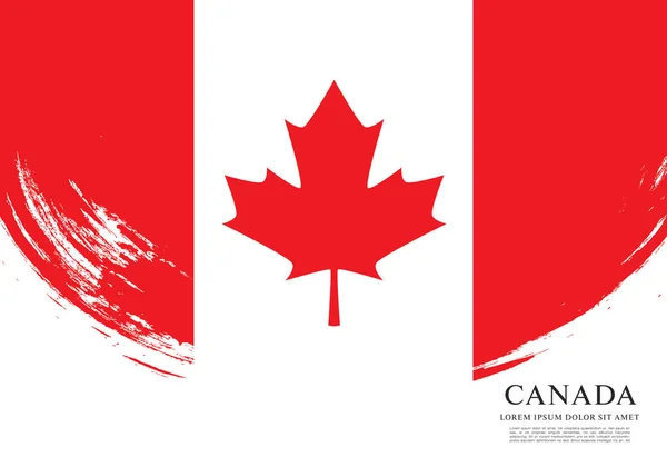 Kanadai zászló háttér — Stock Vector
