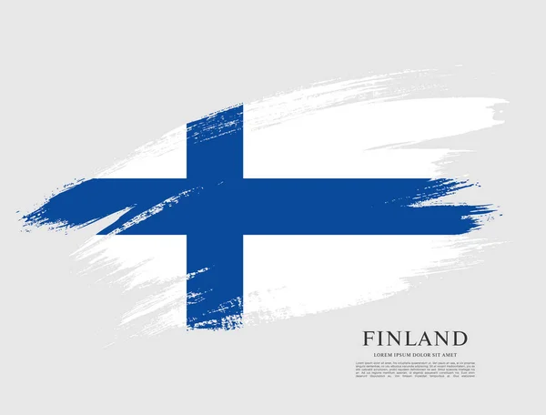 Vlajka Finska pozadí — Stockový vektor