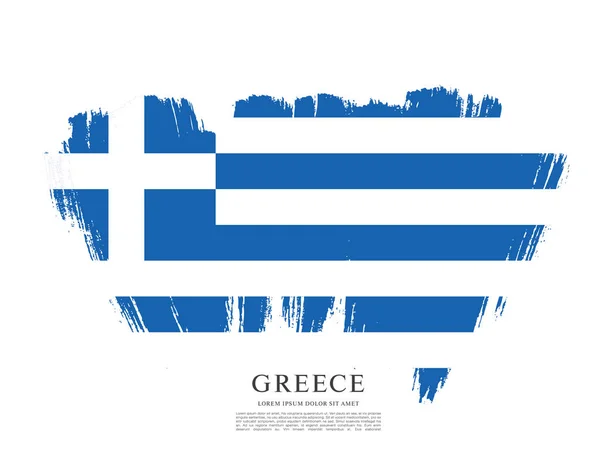 Bandeira da Grécia fundo — Vetor de Stock