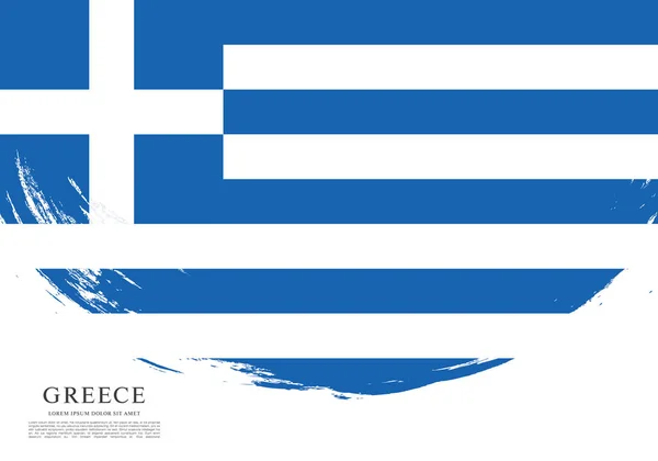 ギリシャの背景の国旗 — ストックベクタ