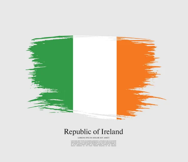 Bandeira da Irlanda fundo —  Vetores de Stock