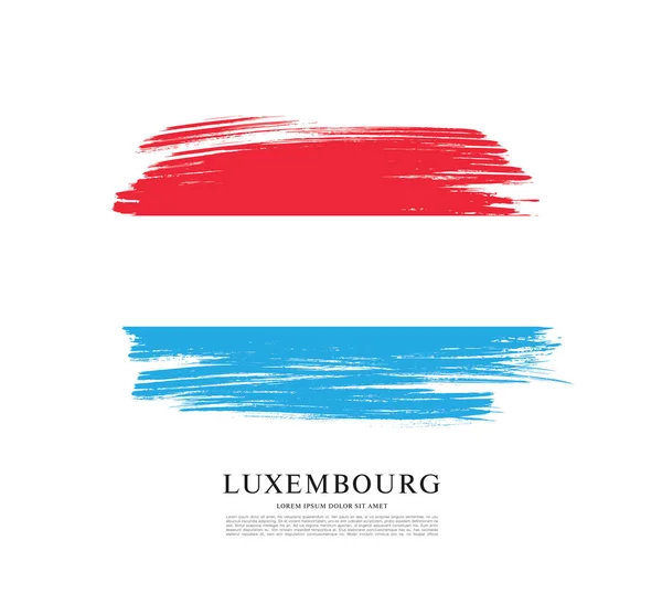 Luxemburgi Nagyhercegség zászlaja — Stock Vector