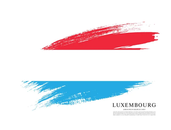 Luxemburgi Nagyhercegség zászlaja — Stock Vector