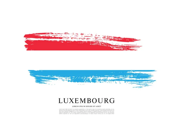 Luxemburgi Nagyhercegség zászlaja — Stock Vector