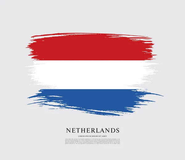 Bandeira dos Países Baixos fundo — Vetor de Stock