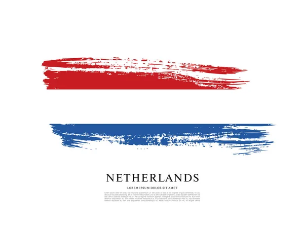 Flagge der Niederlande Hintergrund — Stockvektor