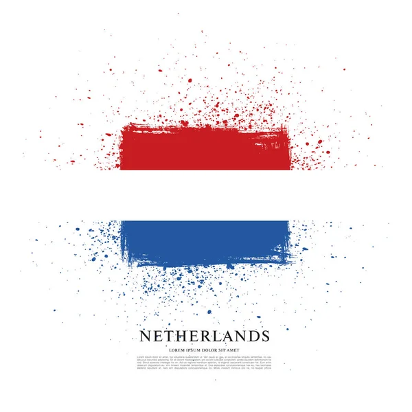 Vlag van Nederland-achtergrond — Stockvector