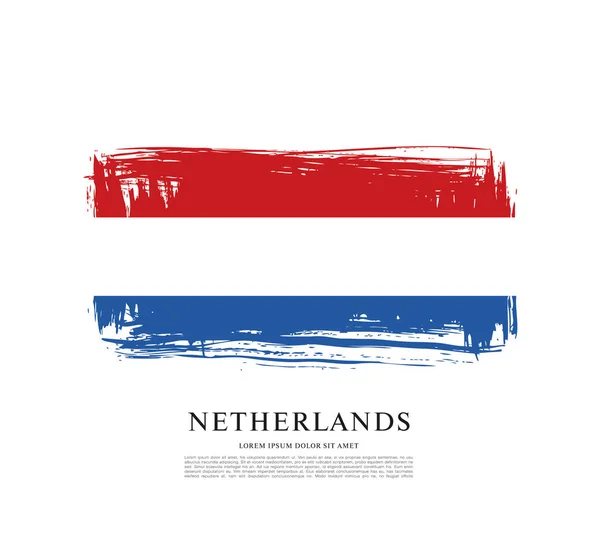 Flag of Netherlands background — Stock Vector