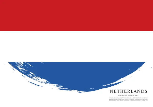 Flagge der Niederlande Hintergrund — Stockvektor