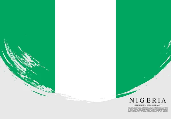 Bandera de la República Federal de Nigeria — Vector de stock