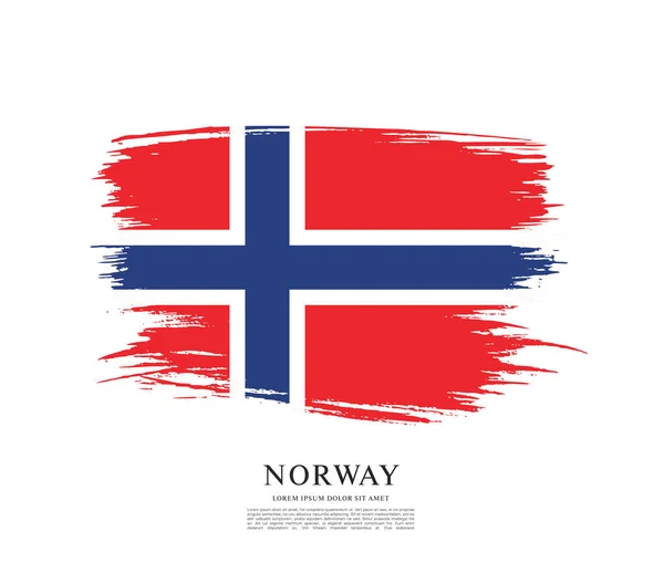 Norway bandeira fundo — Vetor de Stock