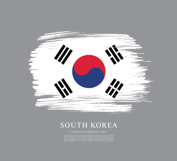 Bandera de Corea del Sur — Vector de stock