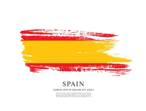 Fondo de la bandera española — Stockvector