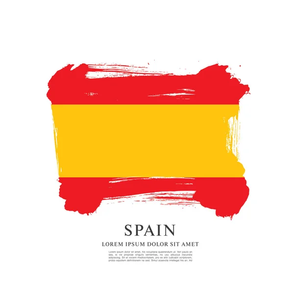 Bandeira espanhola fundo — Vetor de Stock