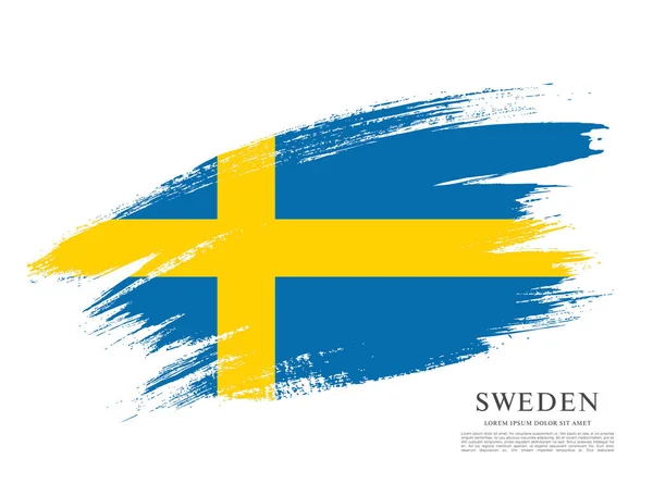 Fondo de la bandera de Suecia — Archivo Imágenes Vectoriales
