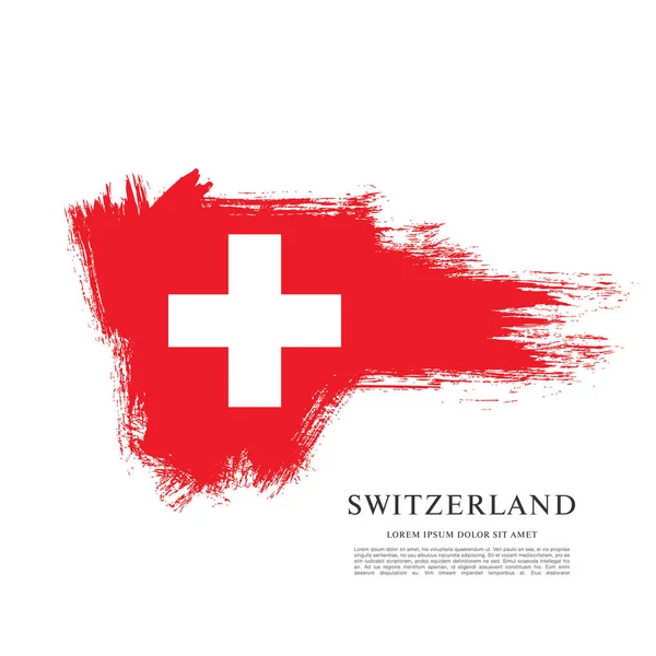 Bandeira da Suíça fundo — Vetor de Stock