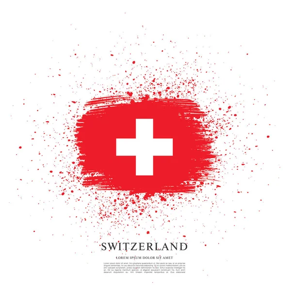 国旗的瑞士背景 — 图库矢量图片