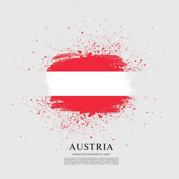 Flaga Austrii w tle — Wektor stockowy