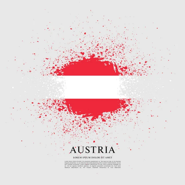 Bandiera dell'Austria sfondo — Vettoriale Stock