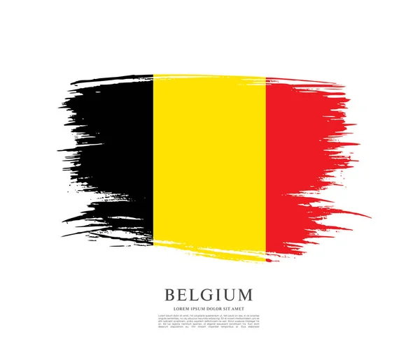 Drapeau de la Belgique fond — Image vectorielle