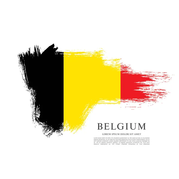 Drapeau de la Belgique fond — Image vectorielle