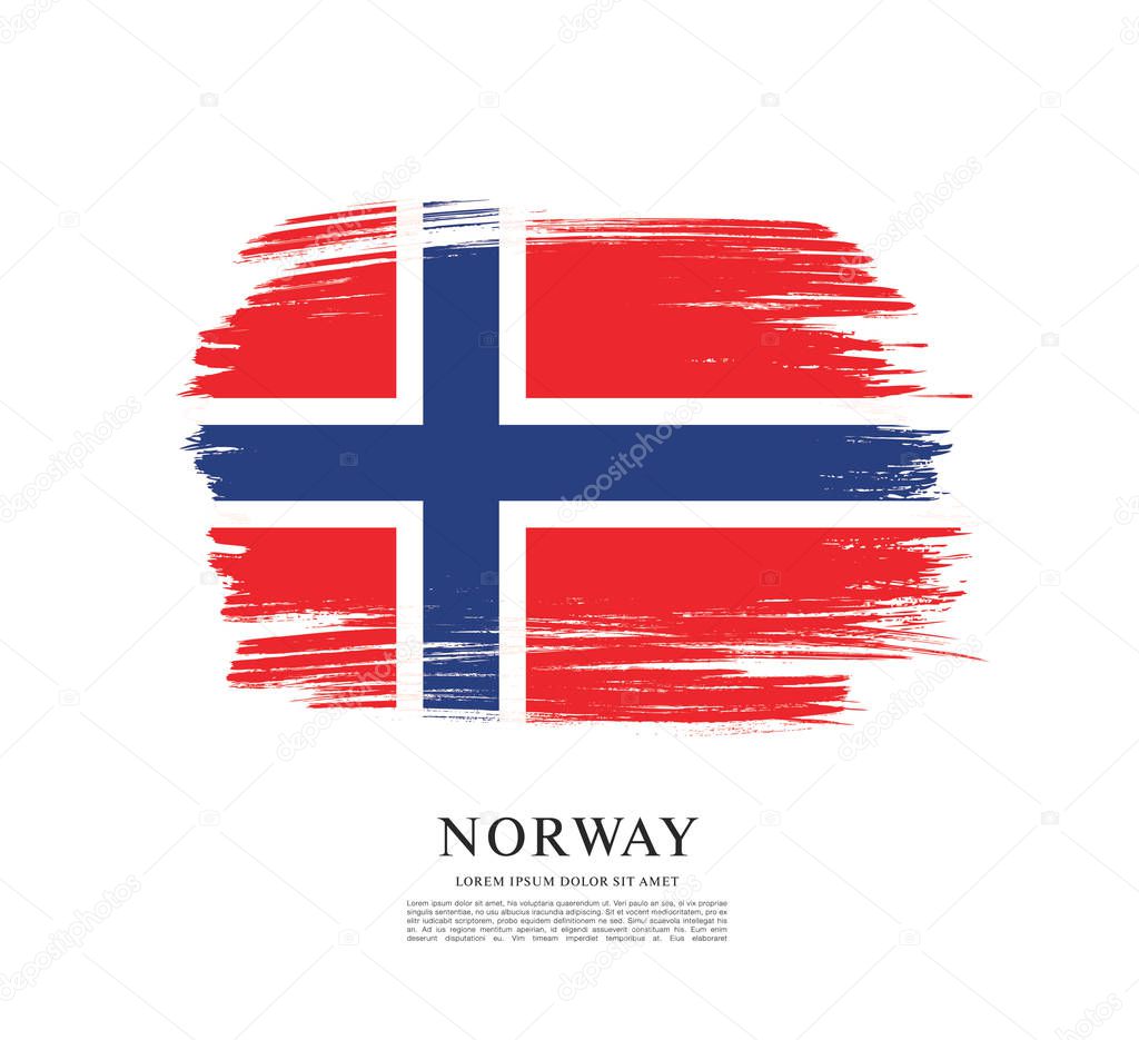 Norway flag  background
