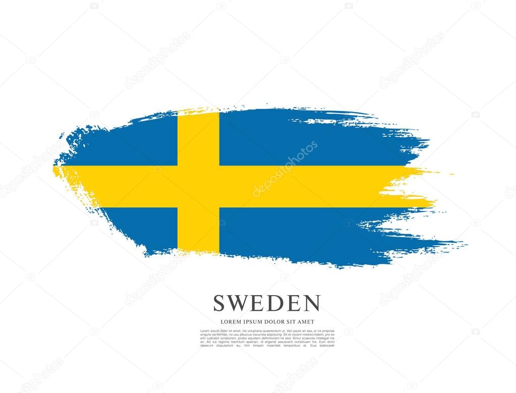 Sweden flag  background