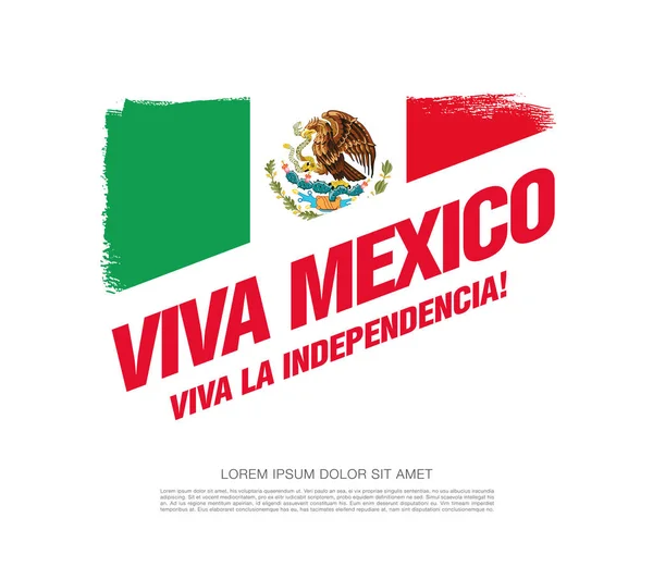 Mexicos uafhængighedsdag banner – Stock-vektor
