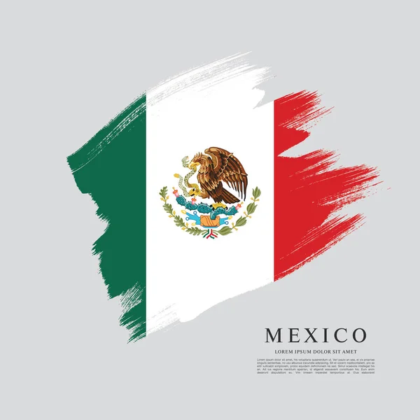 Mexican flag banner template — Stock Vector
